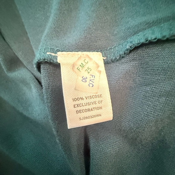 NWOT Sejour Green Sleeveless Blouse with Tiered Beaded Hem Size 1X MSRP $128 - Picture 6 of 8